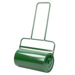 KCT Garden Lawn Roller Large Heavy Duty 48L Water or Sand Filled Drum Seed Planting