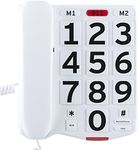 Home Intuition Big Button Corded Phone for Hearing and Visually Impaired Telephone for Seniors with Extra Loud Ringer