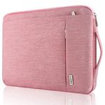 LANDICI Laptop Sleeve Case 11 11.6 12 Inch for Women, 360°Protective Tablet Cover Bag for IPad Pro 12.9 2021, Microsoft Surface Pro 7 8 9/Go 2 3, MacBook Air 11, Mac 12, Samsung Chromebook 4, Pink