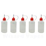 5pcs x Empty Plastic Squeezable Liquid Dropper Filling Bottles E-Juice Needle Tip LDPE (50ml)