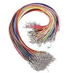 100 Pcs Waxed Necklace Cord Lobster