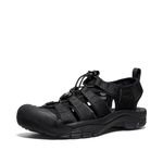 KEEN Women's Newport H2 Closed Toe Water Sandals, Black/Black/Black, 6.5