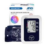 A&D Medical Blood Pressure Machine with Wide Range Upper Arm Cuff (22-42 cm/8.6-16.5 in Range) Home BP Monitor, One Click Operation with Easy To Read Precise Illuminated Readings