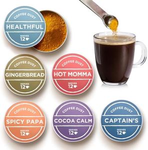 Coffee Dusting Powder & Flavoring Sampler Set - 6 Spice Blends featuring Cinnamon, Ginger, Lavender, and Cocoa - Cozy Coffee Gift, No Sugar, No Calories, No Artificial Flavors - 72 Servings