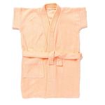 SAND DUNE Kids Baby Girls Bathrobe | Terry Cotton Bathrobe Gown | Half Sleeves | Knee Length | Pocket with Waist Belt | Baby Girls Bathrobe - 1 to 4 Years Age Peach