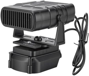 Oreilet Cordless Space Heater, 2 Gear Quiet Adjustable Small Heater Fan for Car Camping Tent Workshop Bedroom