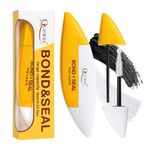 QUEWEL Lash Bond and Seal, 16ml Bond and Seal Eyelash Glue Ultra Large Capacity for DIY Eyelash Extensions, Cluster Lashes Glue Bond and Seal Waterproof and Long Lasting for Sensitive Eyes（8ml+8ml）