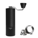 TIMEMORE Chestnut C2S Manual Coffee Grinder Capacity 25g with CNC Stainless Steel Conical Burr, Internal Adjustable Setting, Double Bearing Positioning, Hand Grinder Gift (Black)