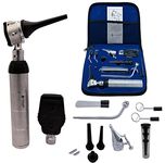 Cross Canada 11-061 Veterinary LED ENT Ophthalmoscope & Otoscope Diagnostic Set, with 12 various diagnostic Instruments