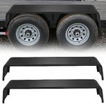 MERXENG Trailer Fenders, Heavy Duty Plate Steel Fenders for 13"-15" Wheels Tandem Axle Trailer- 2Pcs