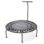 JumpSport Home Fitness Trampoline w/Adjustable Foam Handle - Indoor Mini Rebounder Trampoline for Adults - Professional's Choice, Safe & Stable