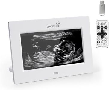 Grownsy Sonogram Digital Picture Frame,7‑Inch USB Photo Keepsake