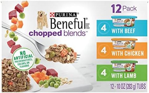 Purina Beneful Wet Dog Food Variety Pack, Chopped Blends - (12) 10 oz. Tubs