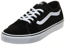 Vans Men's Mn Filmore Decon Sneaker, Suede Canvas Blk White, 9