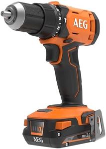 AEG - Perceuse à percussion sans fil à batterie - couple puissant 60Nm - mallette de transport, 2 batteries 18V 2,0 Ah et chargeur de batterie - BSB 18 G4-202C