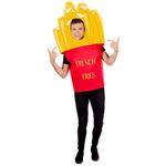 Fun Shack Adult French Fry Costume, French Fries Costume Adult, French Fries Halloween Costume