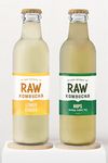 Raw Kombucha Healthy Combo of new and exotic flavours Lemon Ginger & Hops- Unpasteurized Natural Kombucha specially made with detoxifying properties for gut healing |250ml (6 bottles)