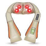 Snailax Cordless Neck Back Massager - Shiatsu Neck and Shoulder Massager with Heat, Portable Massagers for Neck and Back, Lumbar, Foot Electric Massage Pillow, Gifts for Women/Men/Mom/Dad