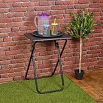 URBNLIVING Metal Legs Folding Side 