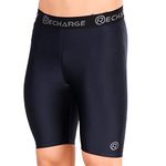 ReDesign Apparels Recharge Men's Polyester Compression Sports Shorts Half Tights (XXL, Navy Blue)