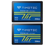 Timetec 256GBx2 (2 Pack) SSD 3D NAND QLC SATA III 6Gb/s 2.5 Inch 7mm (0.28") Read Speed Up to 530 MB/s SLC Cache Performance Boost Internal Solid State Drive for PC Computer Desktop and Laptop