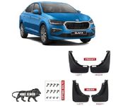 AutoMoto O.E Quality Cup Type Mud Flaps Splash Guards Front and Rear for Skoda Slavia Mud Flap setof-4pcs All Models