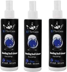 TonGass (3-Pack, Total 24 oz Bowling Ball Cleaner Spray Portable Bowling Cleaner Accessories Bowling Ball Oil Scuff and Belt Mark Cleaner Restores Tack and Prolongs Lifespan of Ball