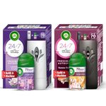 Air Wick Freshmatic Automatic Air Freshener Kit [Machine + 1 Refill] - 250ml (Pack of 2) | Summer Delights and Lavender & Lotus | 2600 Sprays Guaranteed | Lasts up to 70 days