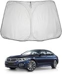 LUWU for 2018-2024 BMW 5 Series G30/G31/G38 & 2011-2017 5 Series F10 Windshield Sun Shade Windshield Sunshades BMW 5 Series G30/G31/G38 Accessories Sunshade Cover Block UV Ray Front Window Sunshade