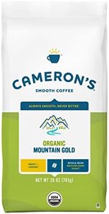 Cameron's Coffee Roasted Whole Bean Coffee, Organic Mountain Gold, 28 Ounce