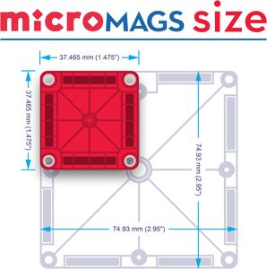 Magna-Tiles microMAGS 26-Piece Magnetic Building Set