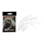 HAWKRIDGE - 12 Pieces of MEDIUM CLEAR Fly Fishing Braided Loops - Tight Weave Fly Line Connections - Size # 6-9 to 30lb