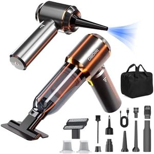 DiliDala Car Vacuum Cleaner, Portable Handheld Vacuum Cleaner 25000PA High Power, Mini Vacuum Cleaner for Carpet Pets Hair, Compressed Air Duster Air Blower Car Hoover
