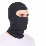 PEENAKIN Balaclava Face Mask for Biker, Motorcycling,Cycling,Sports,Head and Soft LycraFace Cover (Black)