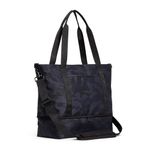 LO & SONS Duffel And Carry On Travel Bag, 40L Capacity Canvas Tote For Road Trips For Men and Women (Catalina Deluxe), Navy Camo, One size