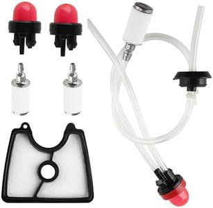 HUSWELL 581798001 125B Fuel Line 545112101 Air Filter Spline Carburetor Adjustment Tool kit for Husqvarna 125B 125BVX 125BX 28CC 170 MPH Leaf Blower Jonsered B2126 BV2126 Blower