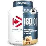 Dymatize Nutrition ISO 100 5 lbs Whey Protein Powder with Hydrolyzed 100% Whey Protein Isolate, Gluten Free, Fast Digestion, Gourmet Vanilla, 2.3 Kg
