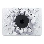 Dongke Case for Old MacBook Pro 15 No Retina with CD-ROM Drive Model Number A1286 with Black Keyboard Cover Unique 3D Creative Blasting Design Cool Men Hard Protective Sleeve