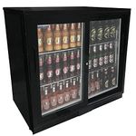 Cater-Cool Double Sliding Door Bottle Cooler With LED Lighting ck8502LED (UK Mainland Del Only)