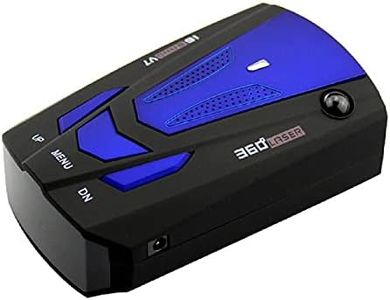Mothcattl V7 12V 360 Degrees Speed Radar Detector, Laser Radar Detector – Long Range Detection, Voice Alerts, Red Light & Speed Camera Alerts Blue Light