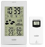 Youshiko YC9331 (Official UK 2024 Version) Wireless Weather Station, Radio Controlled Clock Indoor Outdoor Temperature Thermometer, Humidity, Barometric Pressure, Ice Alert