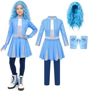 ENQANGE Kids Girls Princess Chloe Costumes Wonderland Outfits Halloween Dress Up Jumpsuit Party Merch