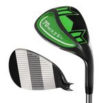 MAZEL Golf Lob Wedge 68,70,72 Degree 35 Inch Right Handed, CNC Milled Face Sand Wedge,Picthing Wedge (Green, 70 Degrees)