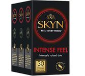 Skyn Intense Feel Super Dotted Condoms for Her-30 Count | Feel Everything|Latex Free