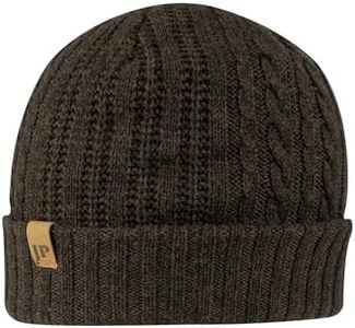 JACK PYKE Merino Wool Beanie Hat Brown