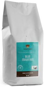 Brown Bear Blue Mountain Café en Grains, Torréfaction Moyenne, 1 kg Medium Roast Coffee Beans, 5 % des ventes sont reversés à l'association Free the Bears