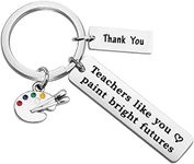 Art Teacher Keychain Thank You Appreciation Gifts for Art Teachers Christmas Birthday Gifts for painters Women Teachers Like You Paint Bright Futures Keychains for Art Teacher