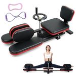 BBTEQEKN 0°-210° Adjustable Angle Leg Stretcher, Leg Stretching Training Machine with Yoga Ring and Elastic Rope, 220Lbs Capcability Leg Stretching Equipment for Home Yoga, Gym Fitness