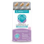 Health & Her Fertility & Conception Plus - Advanced prenatal Vitamins for Women- Contains 1g Inositol, Folic Acid, Selenium, Vitamin B12, Zinc and Magnesium (1 Month Supply)