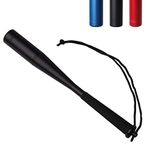 Shaddock Fishing Priest Metal Fly Trout Fishing Bat Tool Fish Whacker Fishing Hammer Knock Fish Sticks Fish Killer Bat with Lanyard (Black)